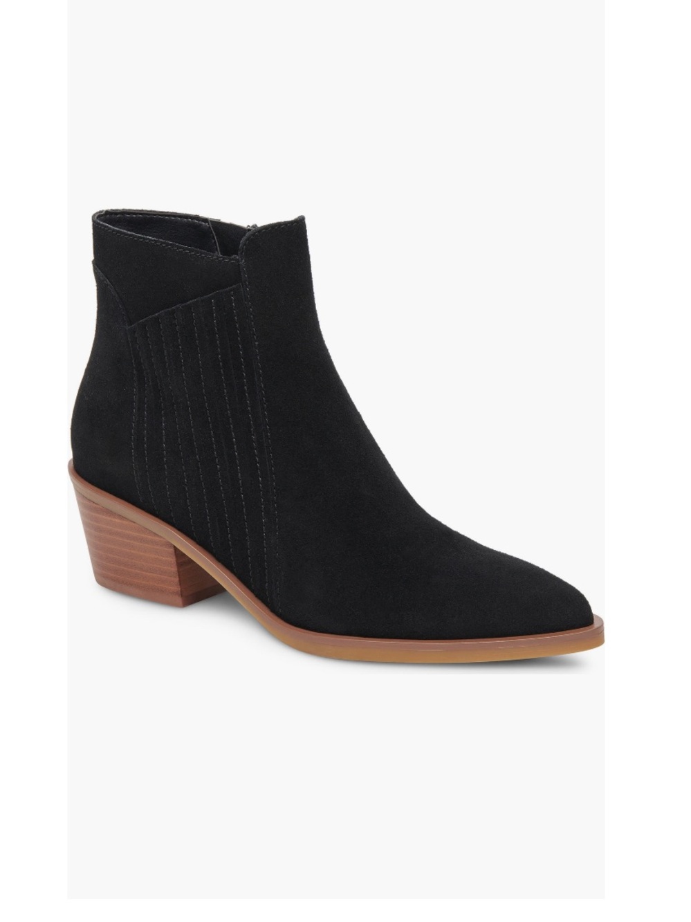 Dolce Vita Sawyer Block Heel Boots Black Onyx Suede Women’s Size 11